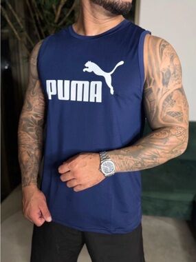 Puma Navy Blue Men’s Large Muscle Shirt A0155